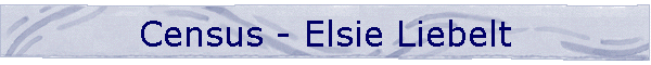 Census - Elsie Liebelt